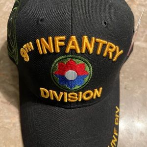 Army 9th Infantry Division Cap, Black